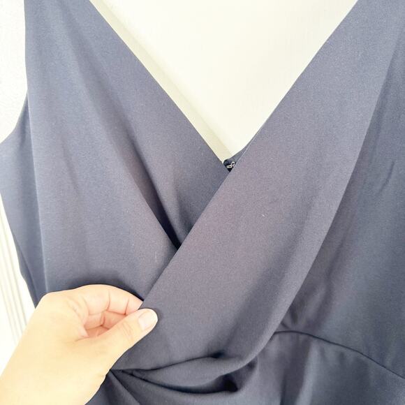 Betsey Johnson Revved Up Faux Wrap Tulip Hem Dress Bodycon Sexy Feminine Size 12 - Picture 4 of 12